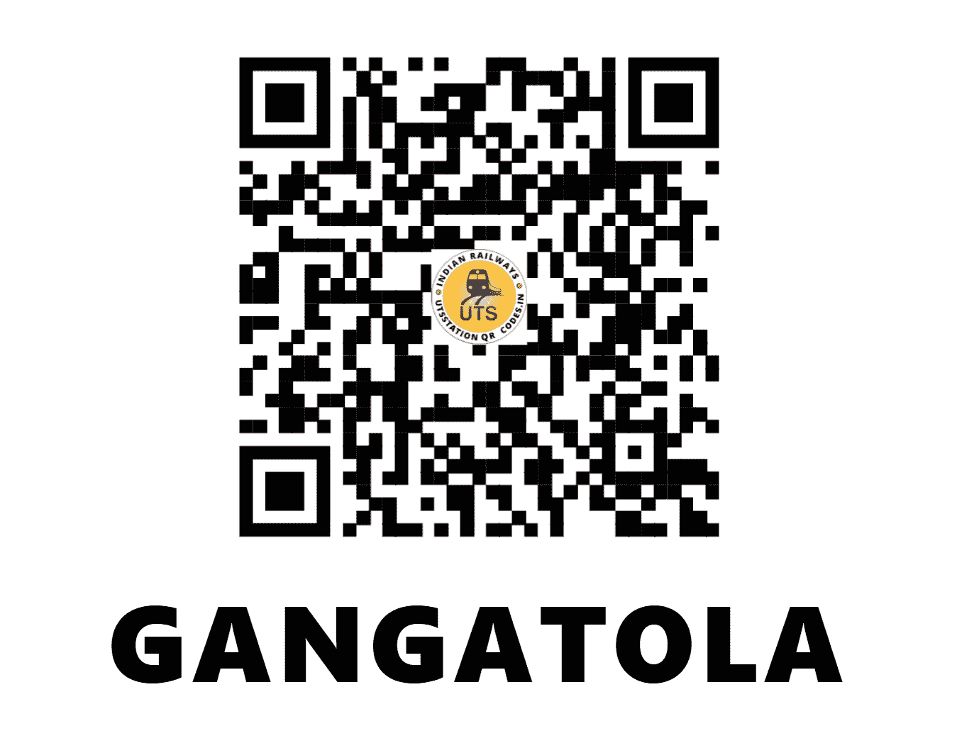 UTS QR Code for GANGATOLA - GNGT (SB - MADHYA PRADESH)